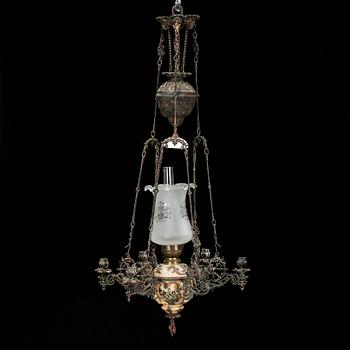 TAKFOTOGENLAMPA, majolika, Kosmos brenner, 1900-tal.