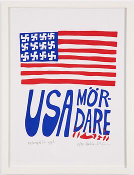 Carl Johan De Geer, "USA mördare".