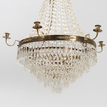 Chandelier, late Gustavian style, 20th century.