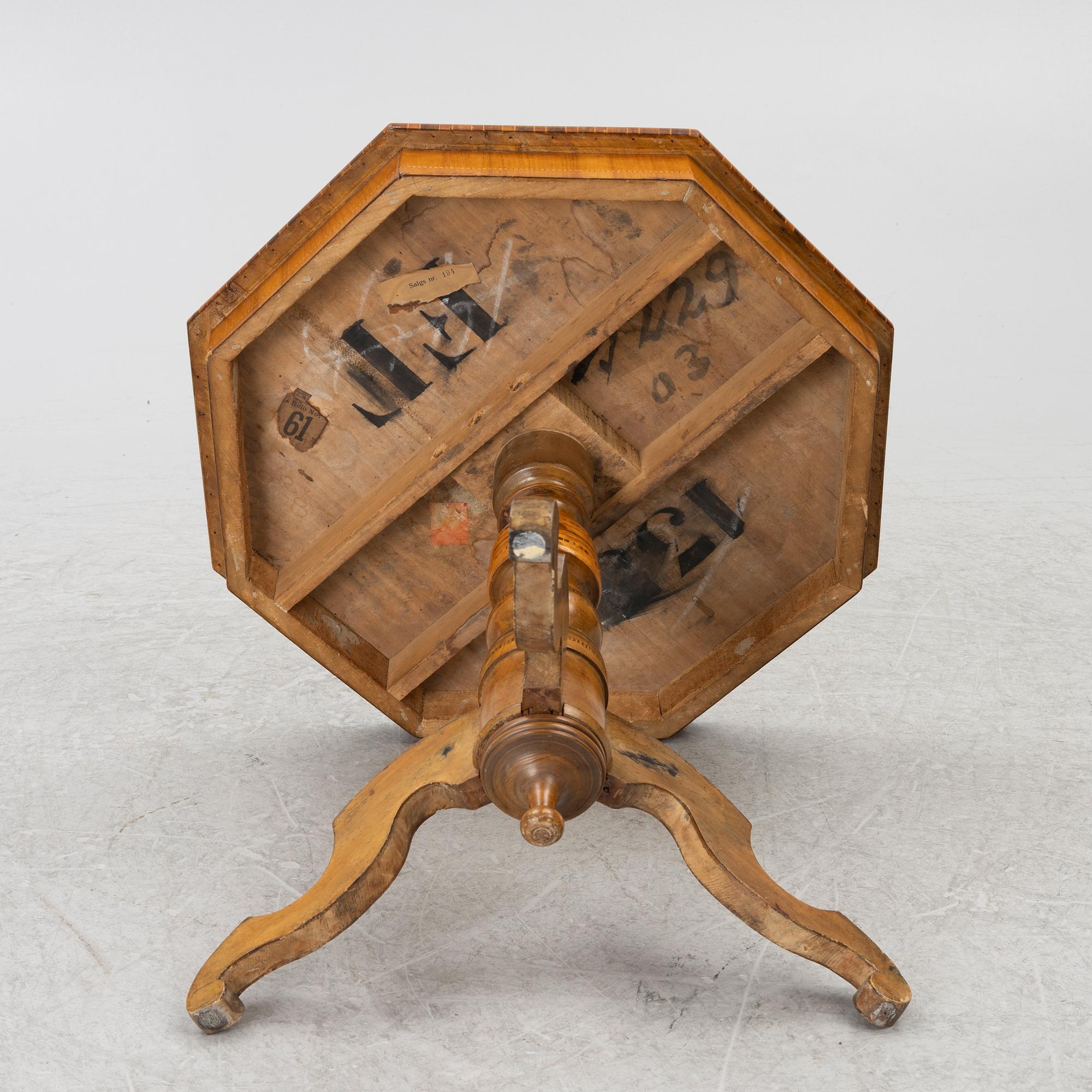 Salon table, late 19th century.