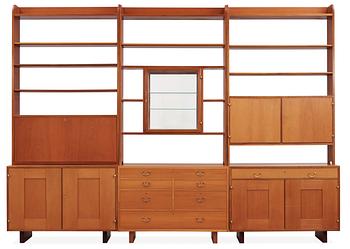 467. A Josef Frank suite of mahogany bookcases by Svenskt Tenn,