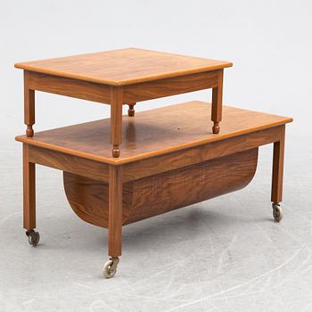 Josef Frank, a mahogany mid 20th century sewing table, Svenskt Tenn, Sweden, probably specially ordererd.