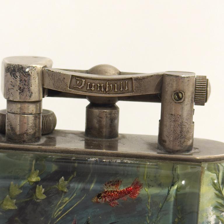 Dunhill, table lighter, "Aquarium", 1950s/60s.