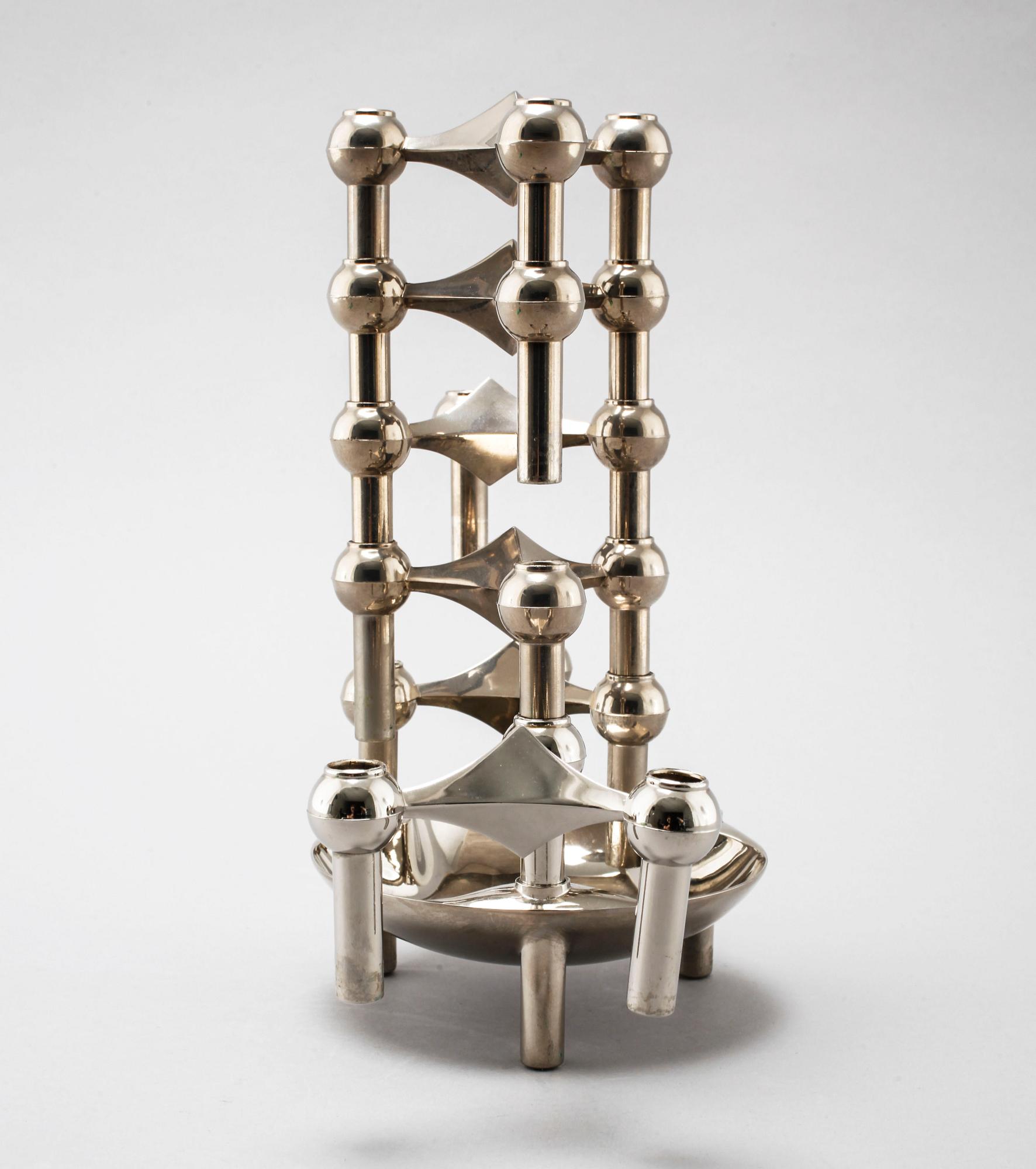 A module candle holder / sculpture by Ceasar Stoffi & Fritz Nagel, BMF, Germany.