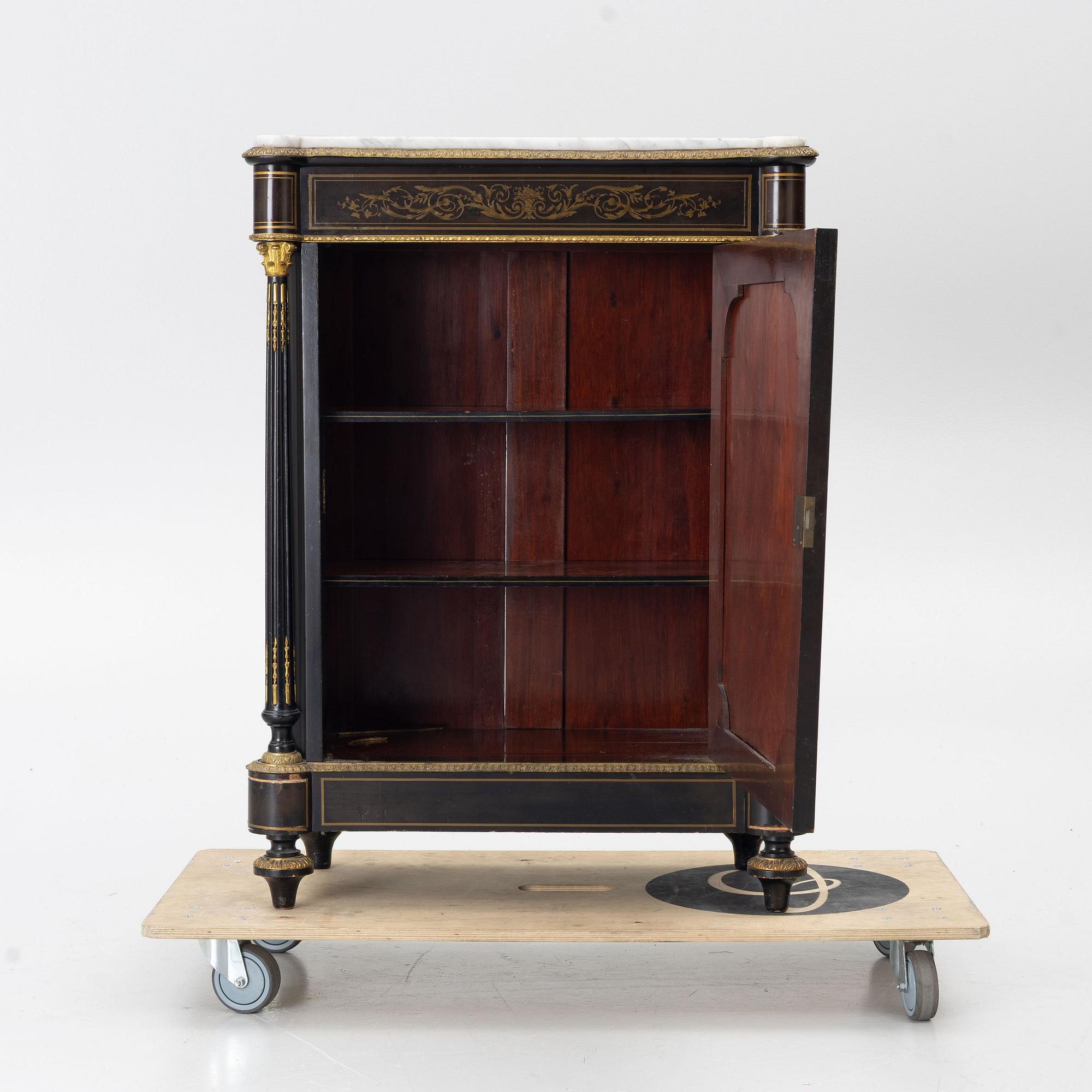 A Louis XVI style cabinet, France, late 19th Century.