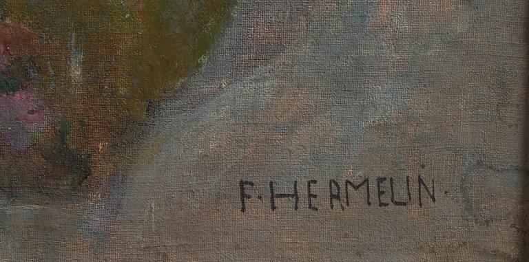 FOLKE HERMELIN, olja på pannå, sign.