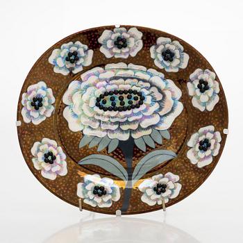 Birger Kaipiainen, fat, keramik, "Fiori", "Birger Kaipiainen, Arabia art made in Finland 1983", numrerad 1380/2000.