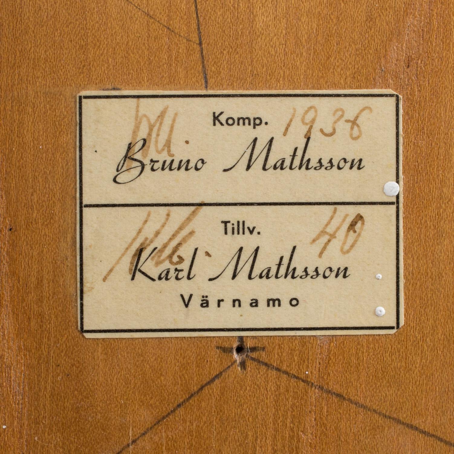 BORD, "Annika". Bruno Mathsson för Karl Mathsson, Värnamo, etikettsmärkt 1940.