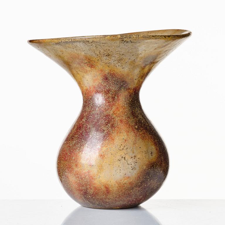 Hans Hedberg, a faience vase, Biot France.