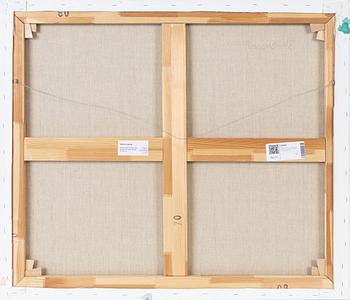 Anders Romare, signerad och daterad -18 a tergo. Akvarell och blyerts på duk.