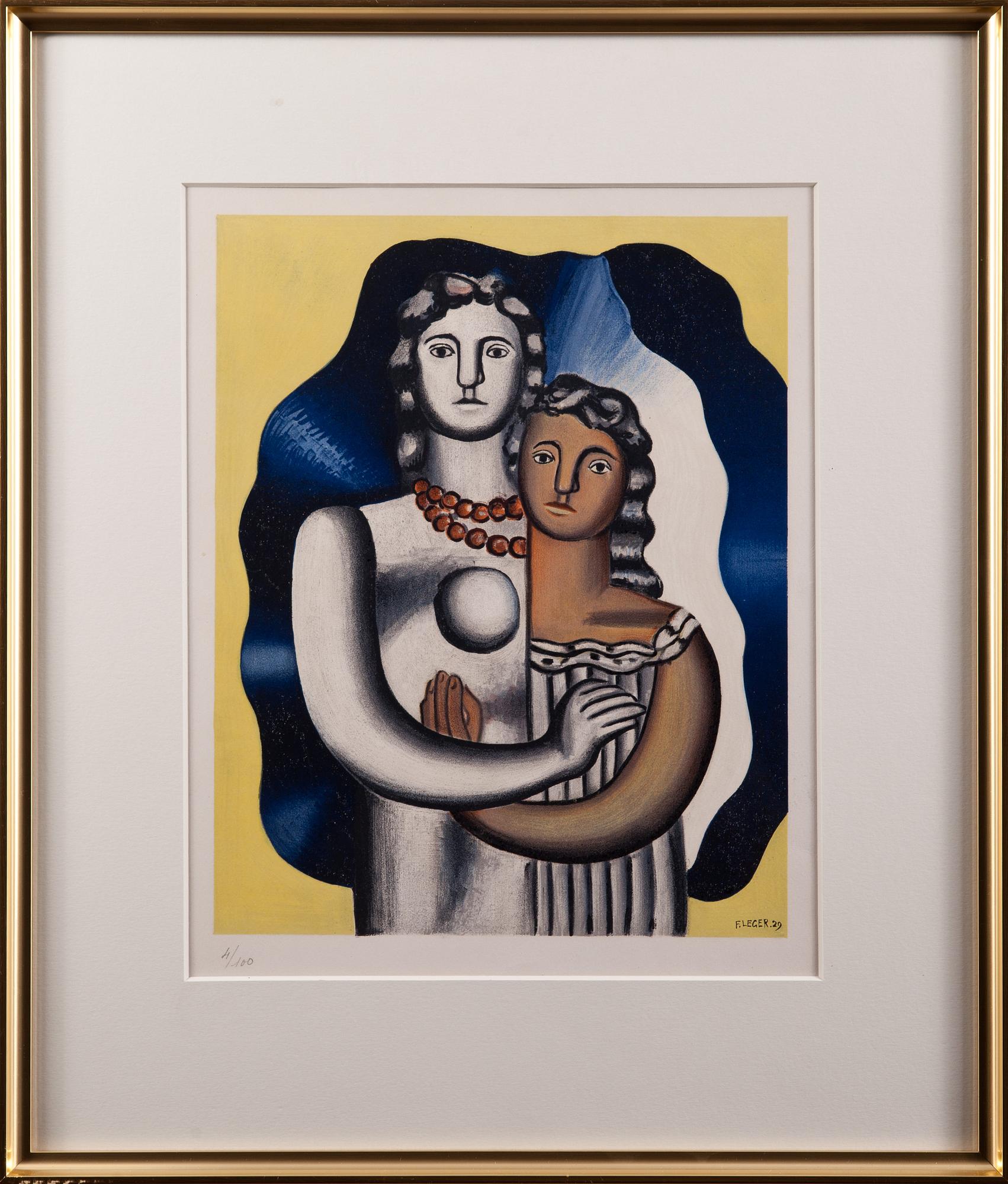 FERNAND LÉGER, efter, färglitografi, i trycket signerad och daterad -29, numrerad 4/100.