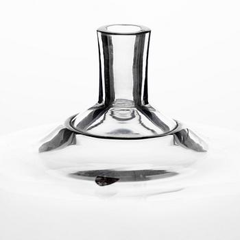 Ingeborg Lundin, Glass vase, "Äpplet", Orrefors, after 1957.