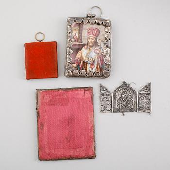 RESEIKONER, 4 st, silver, Ryssland, 1800-tal.