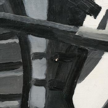 oil on canvas, sogned.