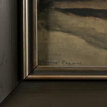 VÄINÖ TIGER, vesiväri, signeerattu ja päivätty -31.