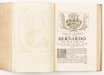 BOK, "Vite et azzioni di personaggi militari e politici" av Gualdo Priorato Galeazzo, Wien 1674.