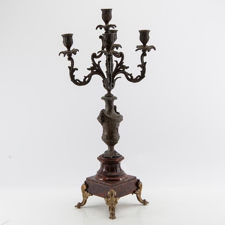 Candelabrum Louis XV style, circa 1900.