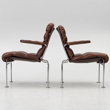 Bruno Mathsson, a pair of 'Birgitta' armchairs, Dux, Sweden,