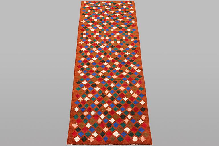 A runner carpet, Afghan, ca 289 x 87 cm.