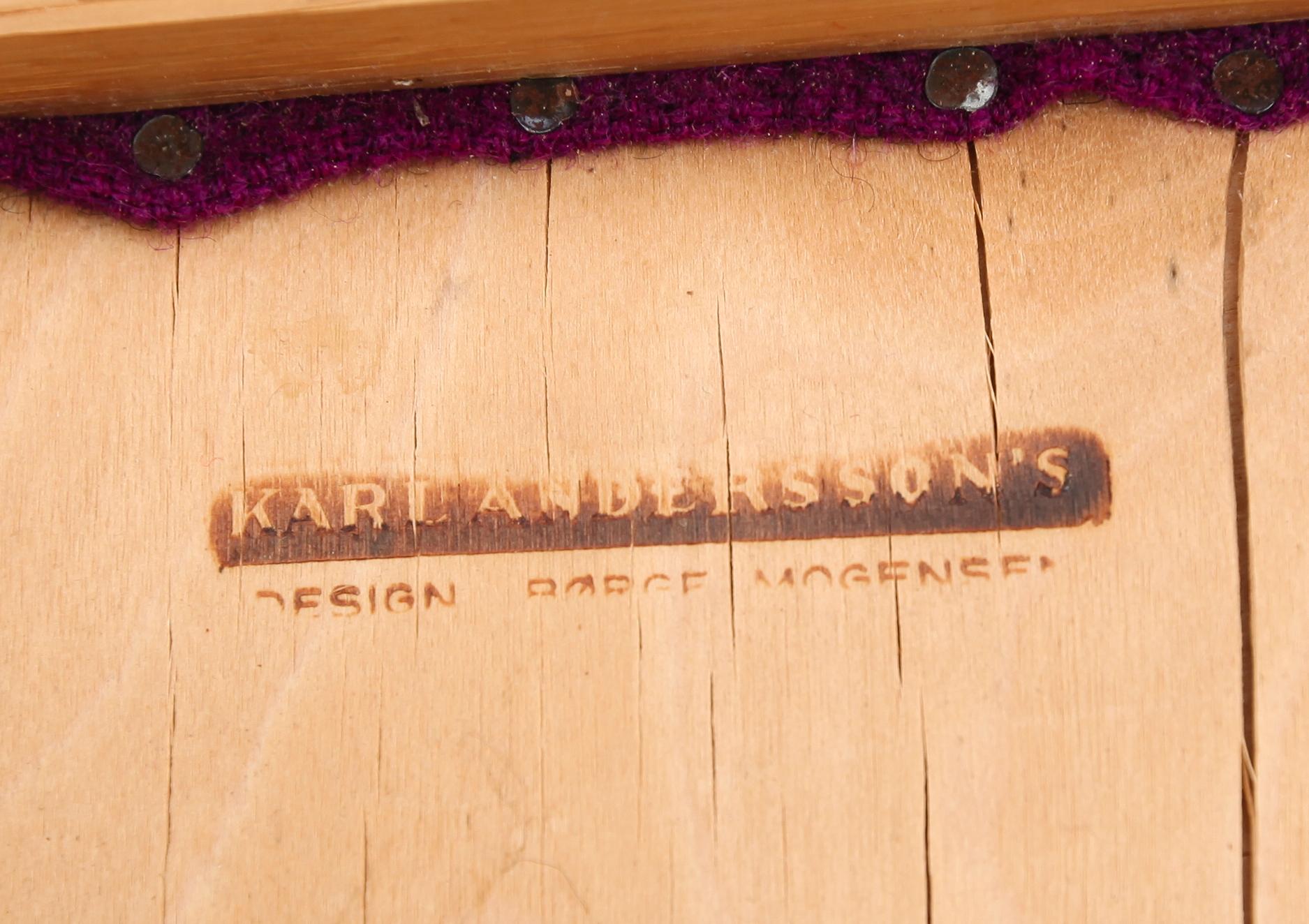 STOLAR, 6 st, "Shaker", Børge Mogensen, Karl Andersson, 1900-talets mitt.