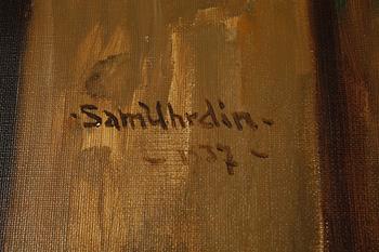 SAM UHRDIN, oil on canvas, signed and dated 1937.