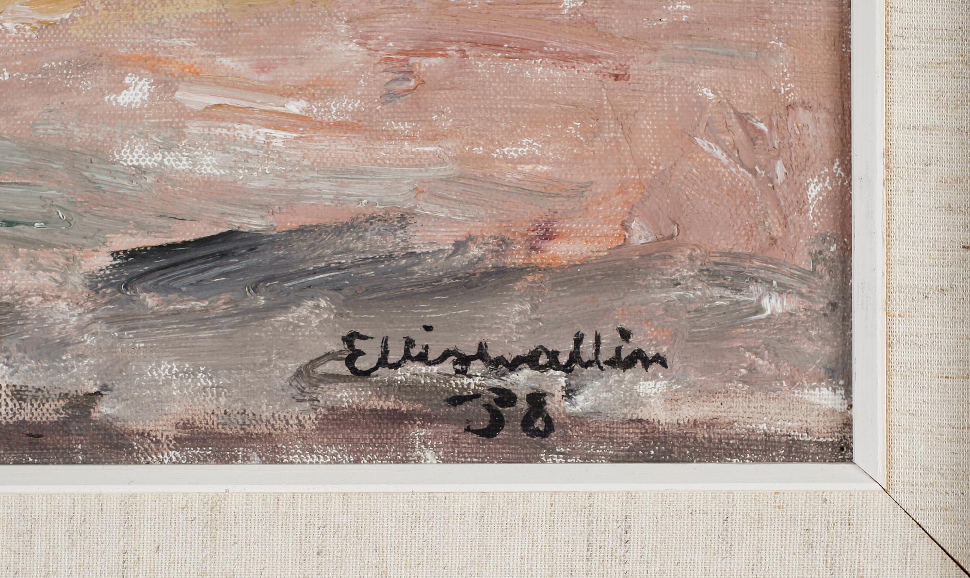 ELLIS WALLIN, olja på duk, signerad och daterad -38.