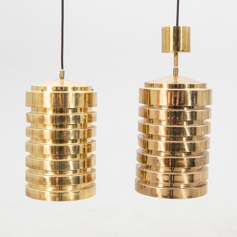 Hans-Agne Jakobsson, a pair of ceiling lamps, model T487/M, Markaryd, late 1960s/70s.