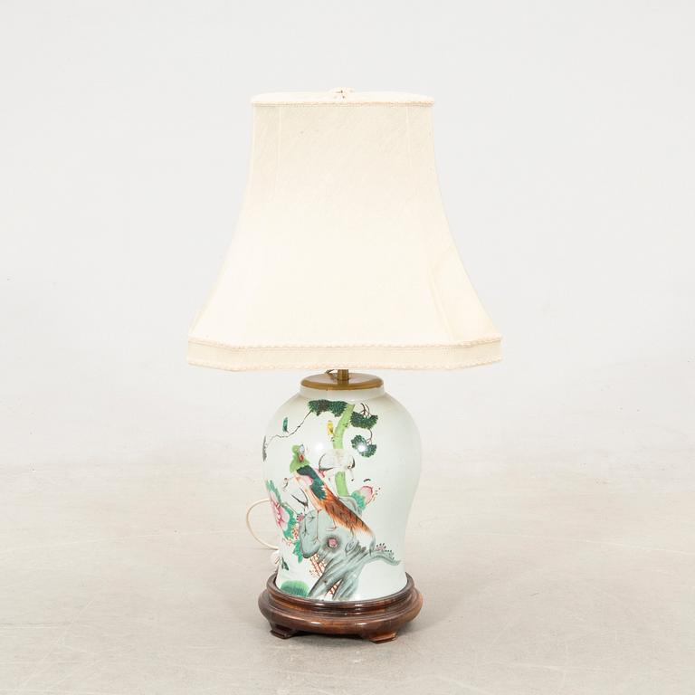 Table lamp China 19th century porcelain.