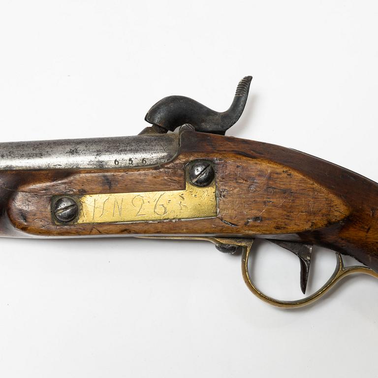Slaglåspistol, svensk m/1820-57 studsare.