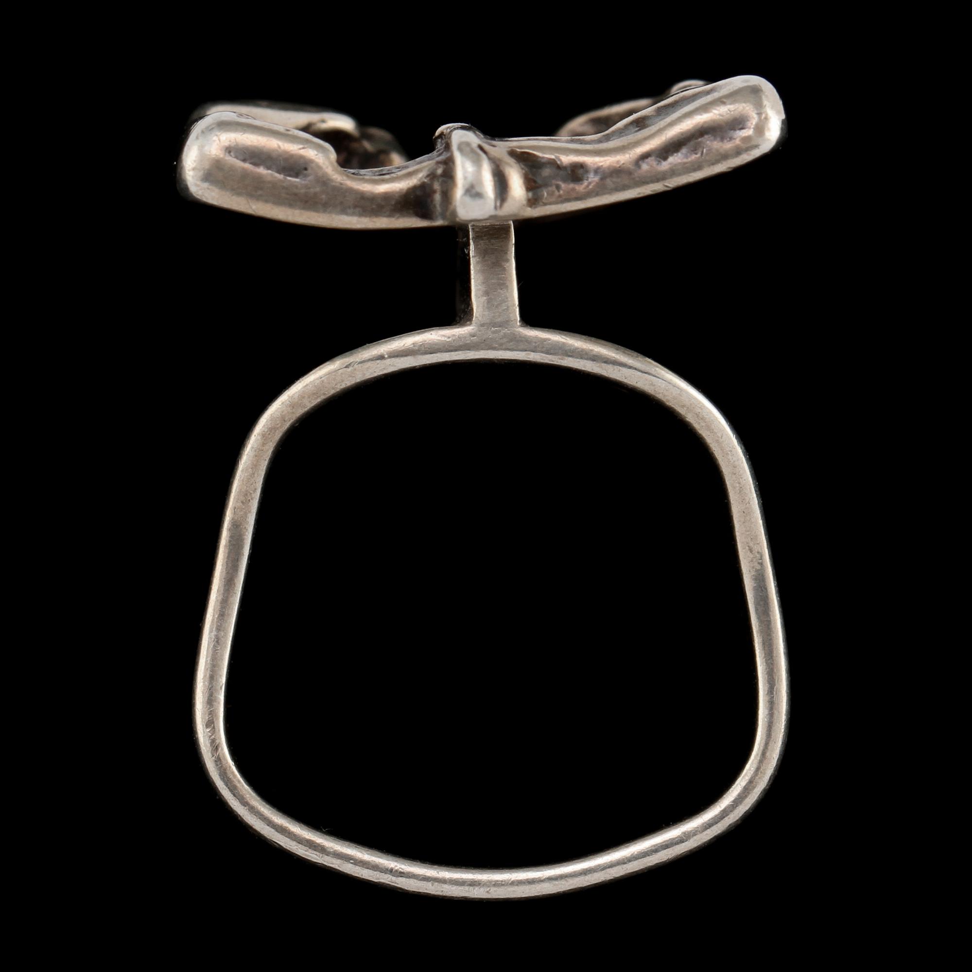 RING, sterlingsilver, Juhls, Norge, 1900-talets andra hälft. Vikt 14 g.