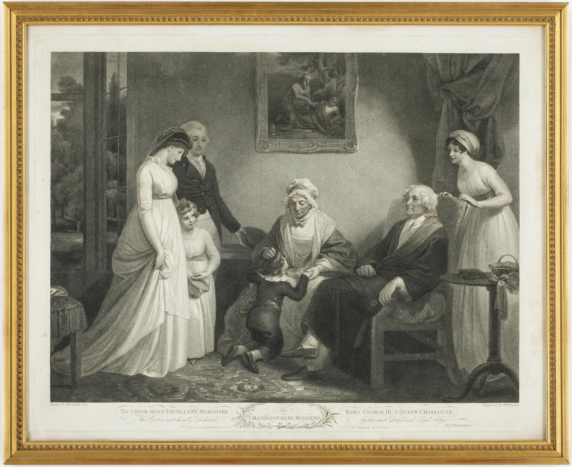 ETSNINGAR, 6 st, främst Shakespeare-motiv, I.P Simon, 1800-tal.