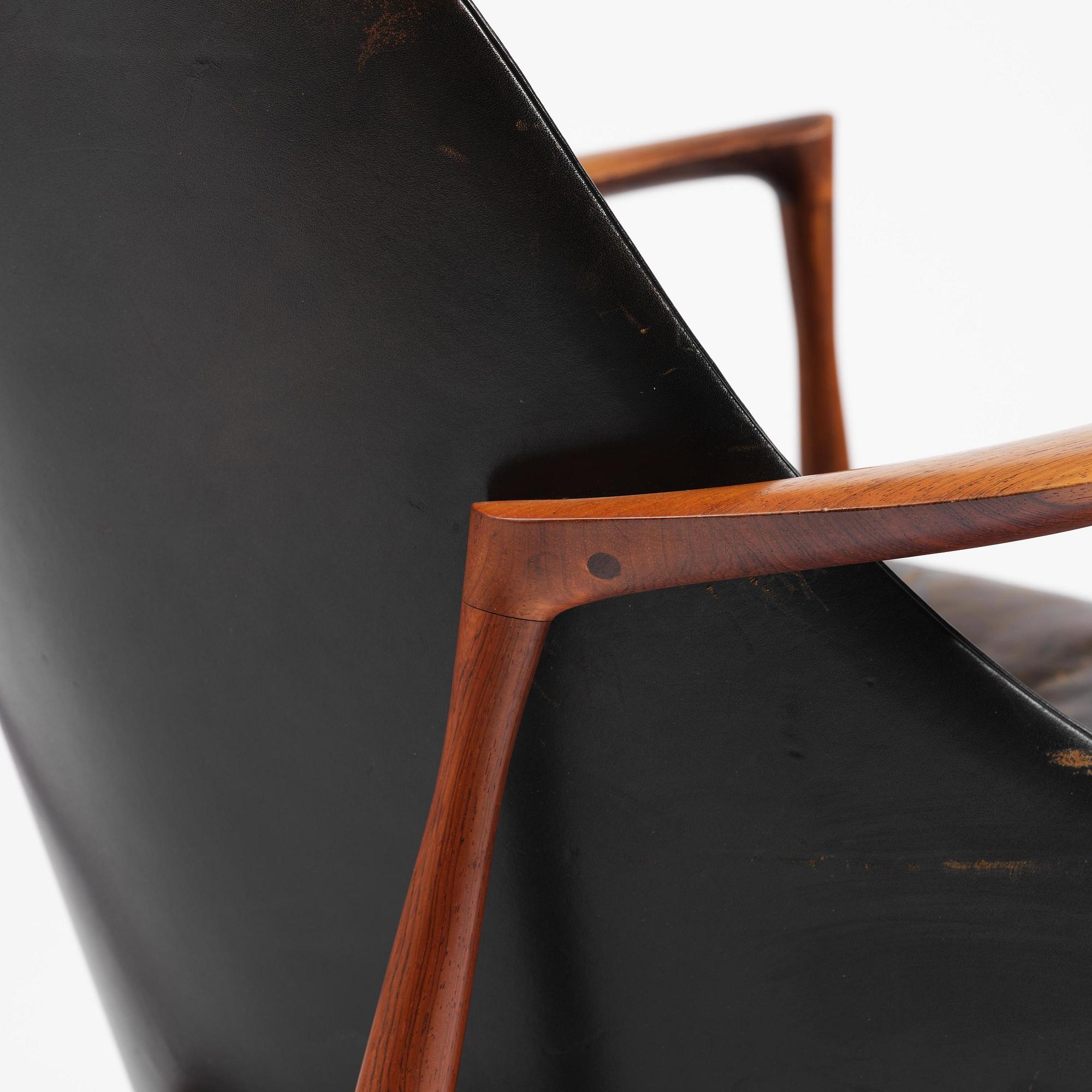Ib Kofod-Larsen, a rosewood "Elizabeth" easy chair, cabinetmakers Christensen & Larsen, Denmark, 1950s-60s.