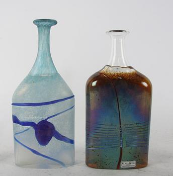 PARTI VASER, 6 st, glas, Bertil Vallien, Ulrica Hydman-Vallien, Kosta Boda.