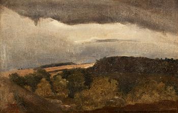 744. Jean Baptiste Camille Corot, "Plateaux Boises".