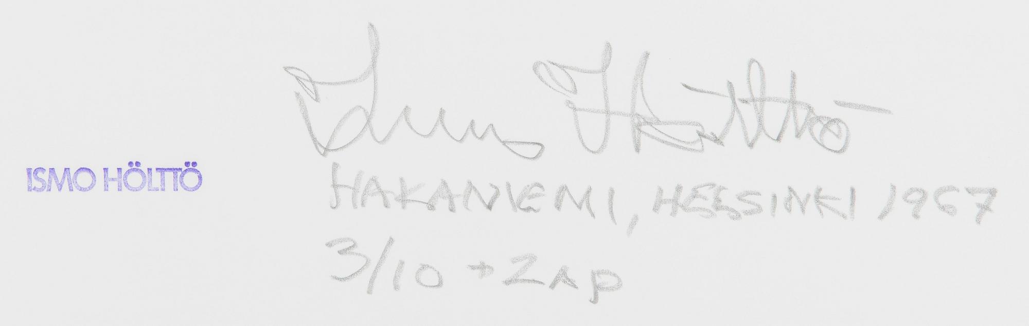 Ismo Hölttö, 'Hakaniemi, Helsinki 1967'.