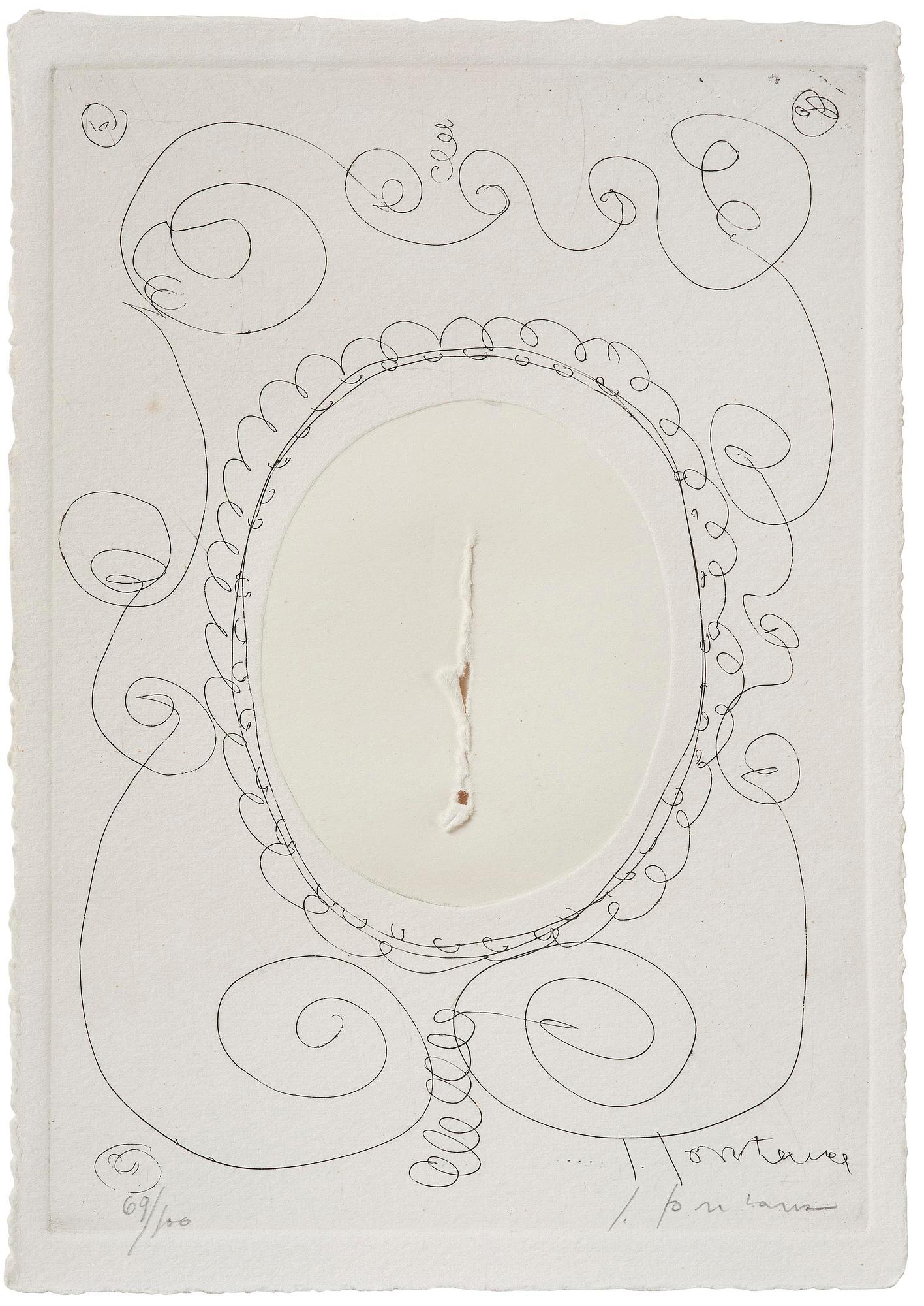 Lucio Fontana, "Fanny Hill".