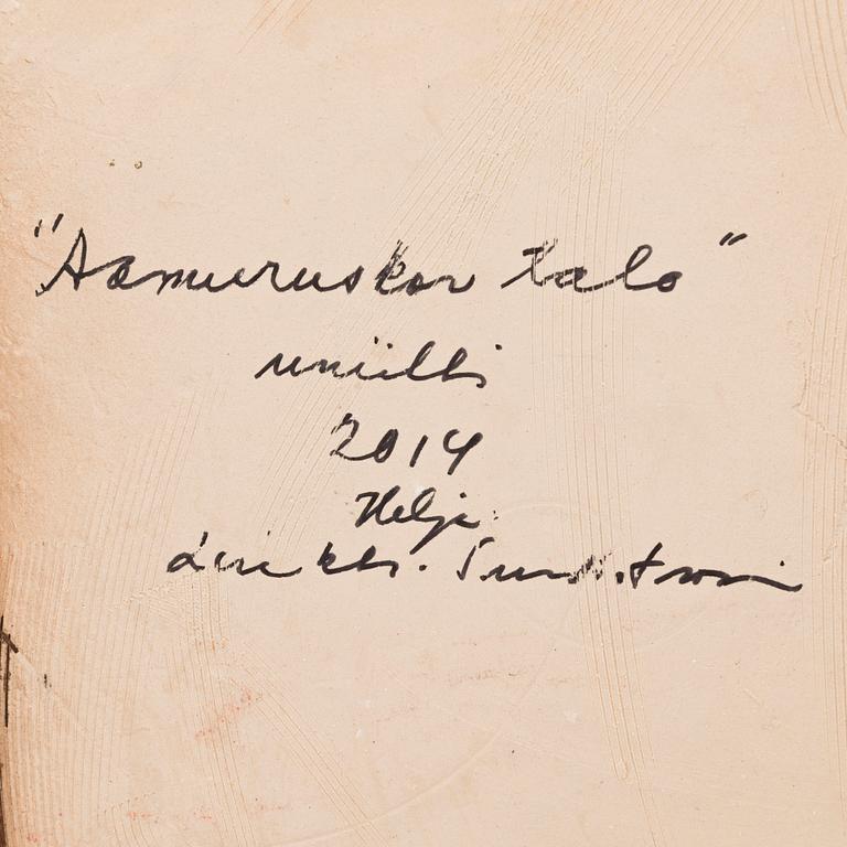 HELJÄ LIUKKO-SUNDSTRÖM, unik lampett, signerad Heljä Liukko-Sundström 2014.