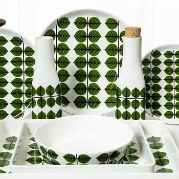 Stig Lindberg, servis, 81 delar, flintgods, "Berså", Gustavsberg.