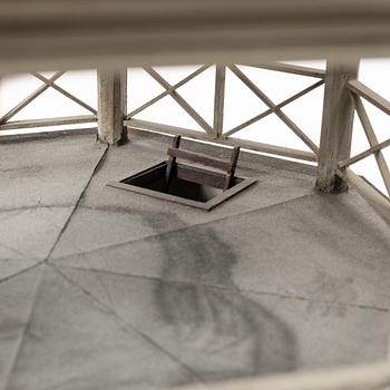 Göran Josephzohn, house model, depicting Wittrock's tower, Djurgården, Stockholm.