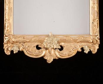 A Swedish Rococo 18th century mirror.