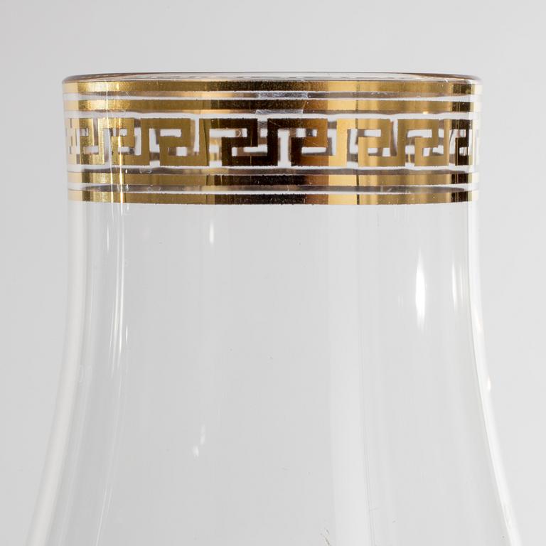GLASSERVISDELAR, 32 stycken, "Medusa", Versace för Rosenthal.