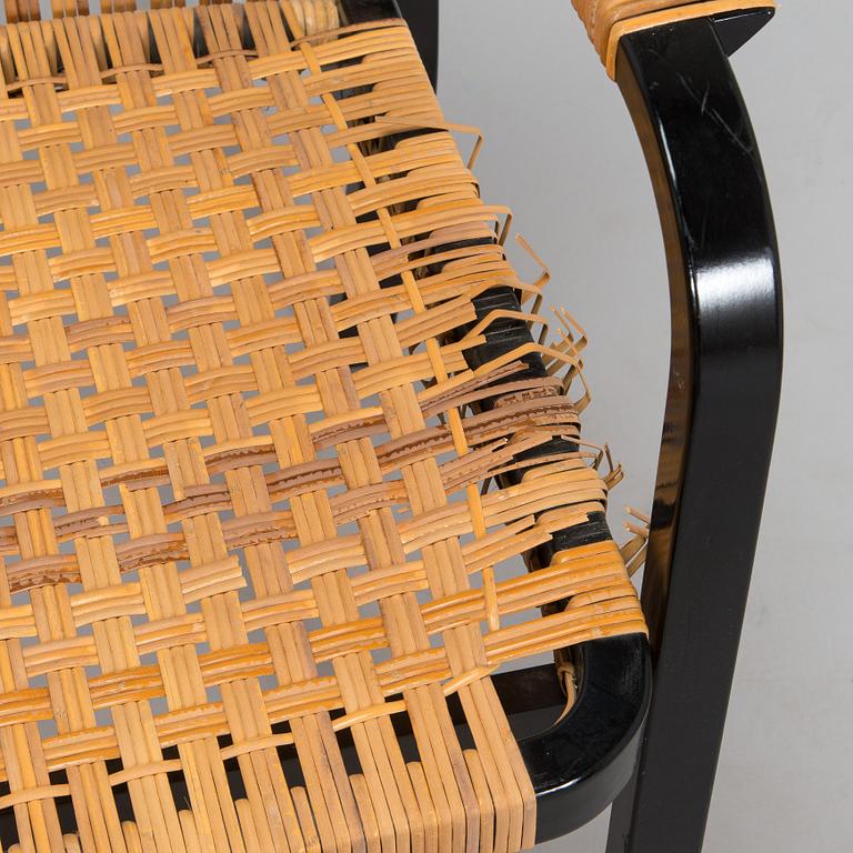 Alvar Aalto, nojatuoleja, 6 kpl, malli 45, Artek 1970-luku.