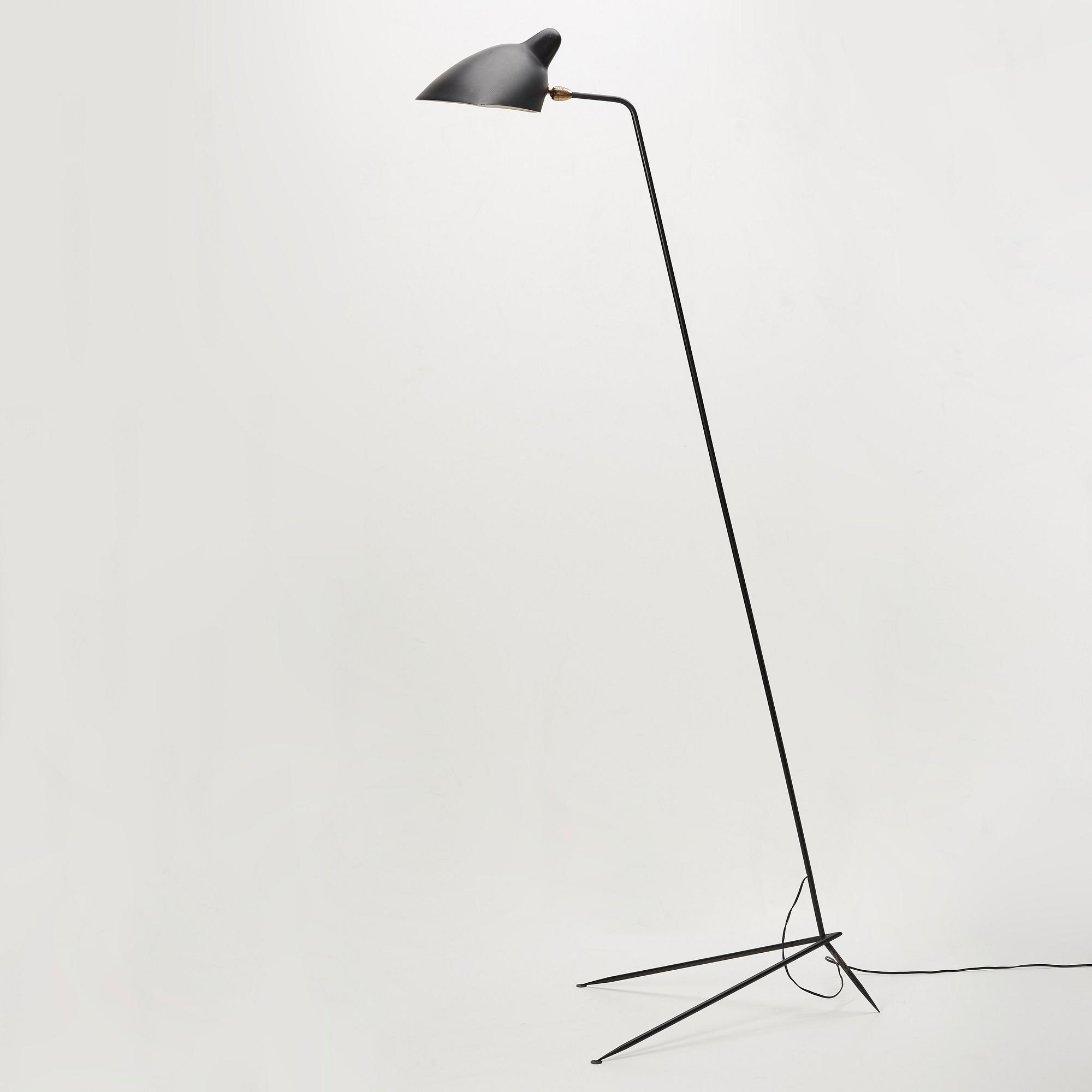 SERGE MOUILLE, a floor lamp, Ateliers Serge Mouille, France ca 1953.