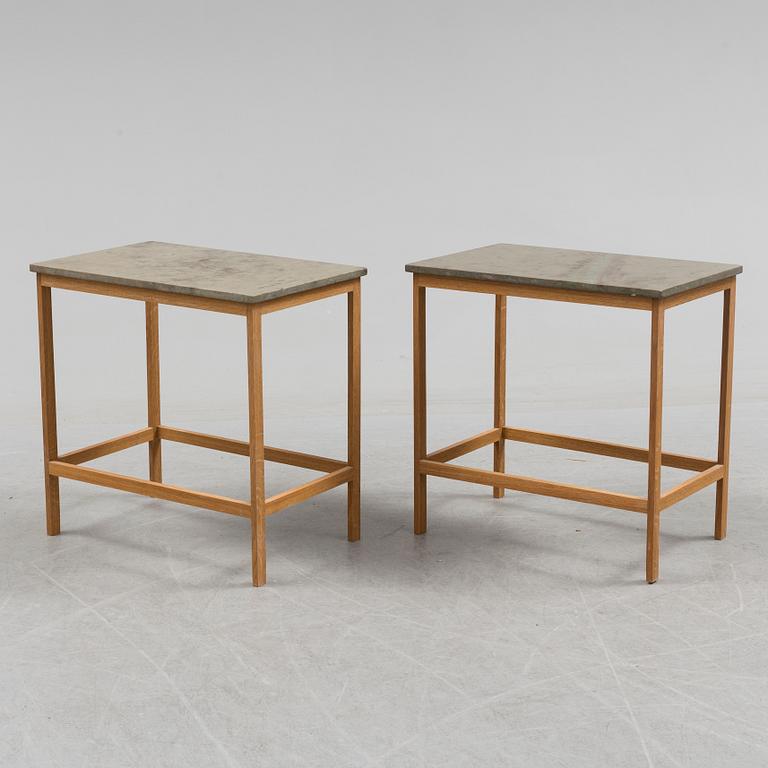 A pair of 21th century tables.