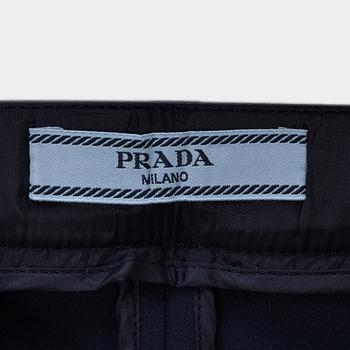 Prada, a pair of navy blue scuba pants, size 36.