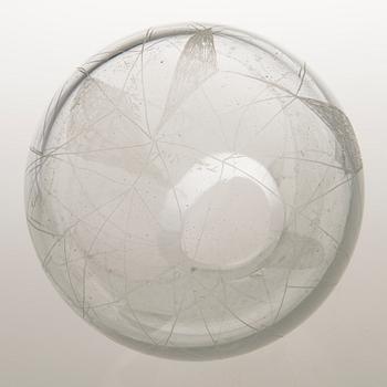 TIINA NORDSTRÖM, taidelasi, "Verkosto", signeerattu Tiina Nordström Iittala 1995.