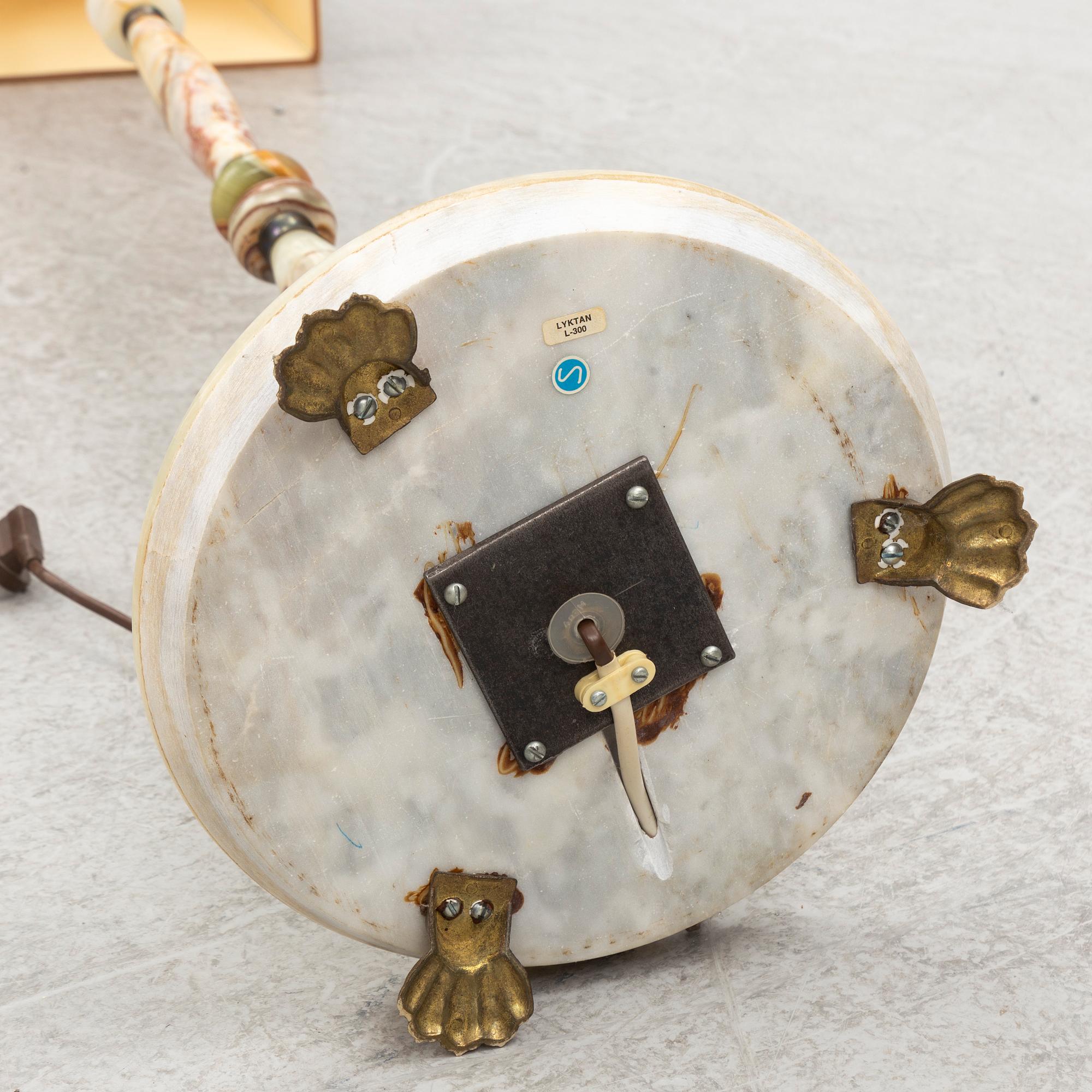 Floor lamps, a pair, second half of the 20th century.