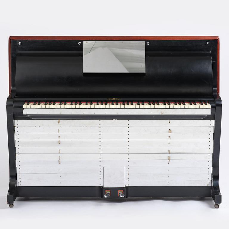Poul Henningsen, a "PH Upright Piano", executed by Andreas Christensen, Denmark, 1940s.
