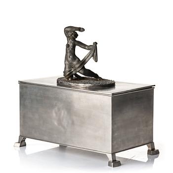 294. Nils Fougstedt, & Thorvald Alef, a pewter case, Firma Svenskt Tenn, Stockholm 1930.