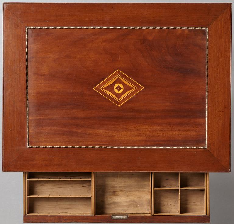 A late Gustavian early 19th century table attributed to Lars Qvarnberg (master in Stockholm 1801-13).